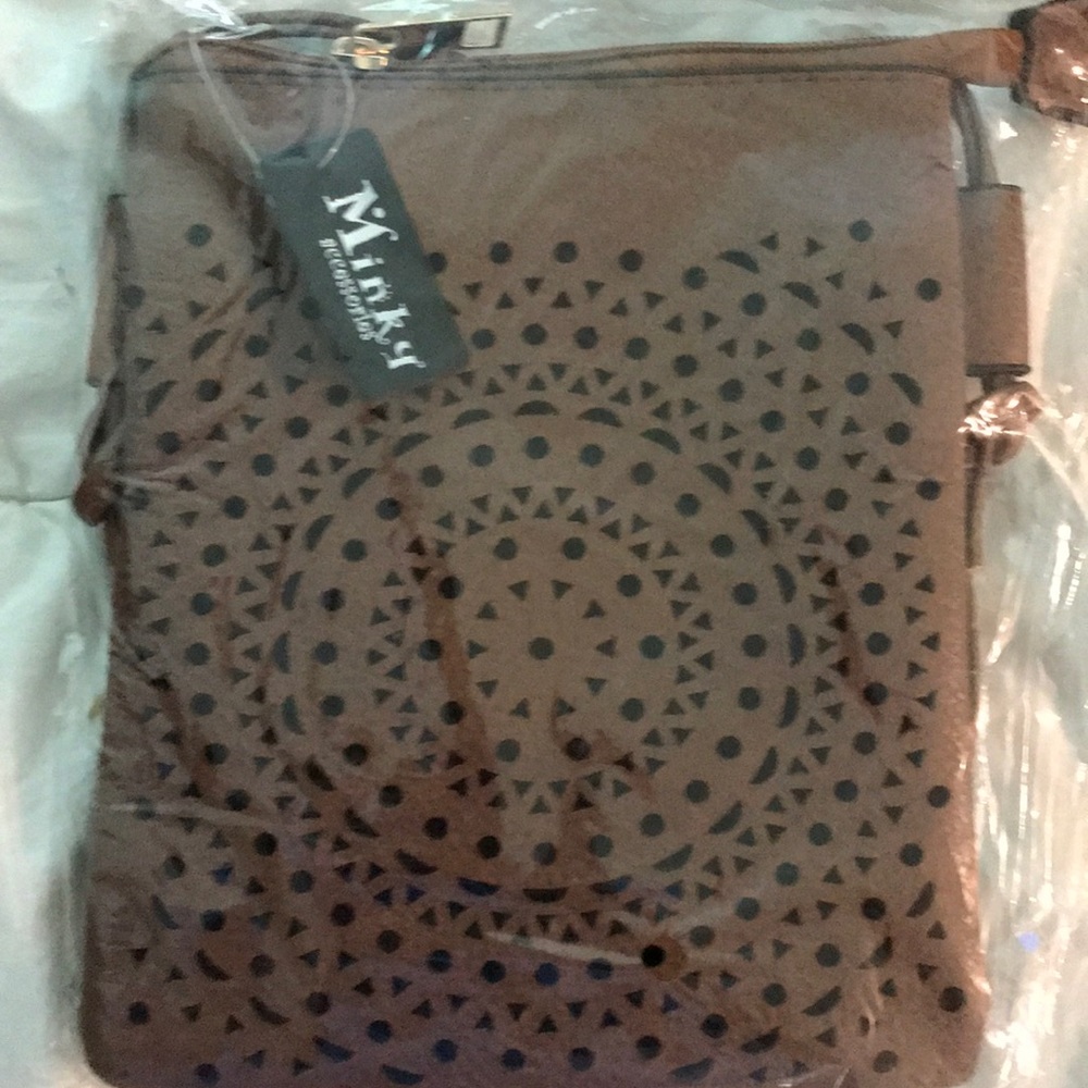 Minky. Brown adorable crossbody purse